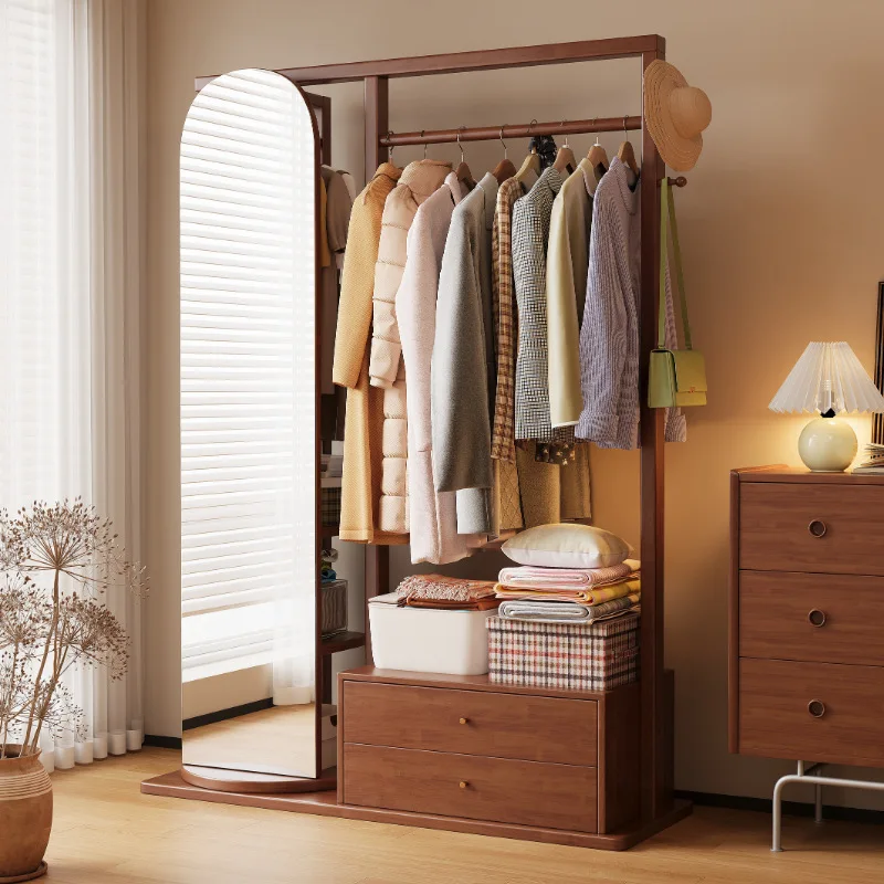 

Modern, simple, solid wood, coat rack, floor, vertical, multi-functional, storage