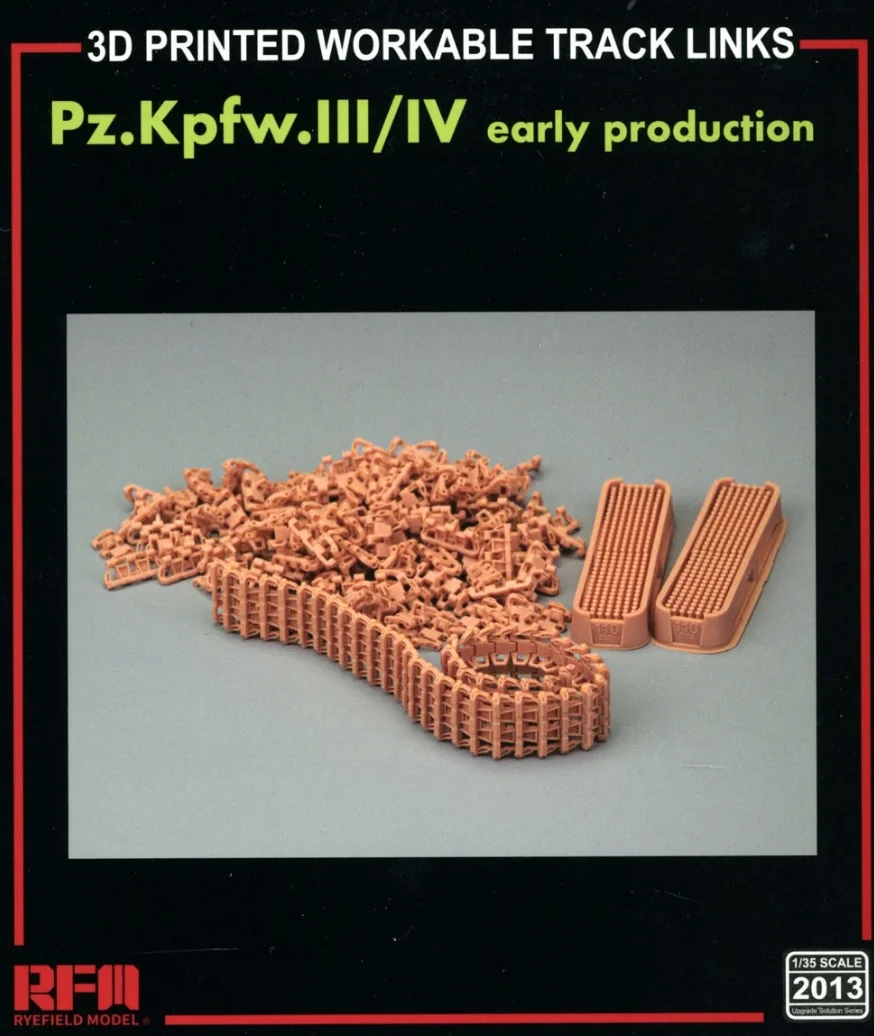 RyeField RM2013 1/35 Scale Workable Track Links for Pz Kpfw III/IV Early  Tank Hobby Craft Assembly Model Kit