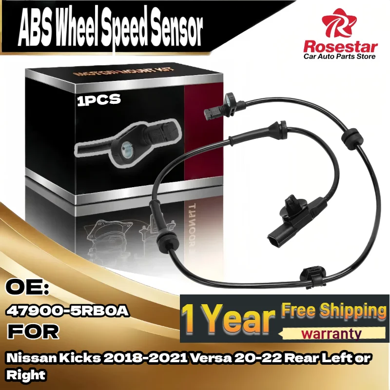 

Auto Rear Left or Right ABS Wheel Speed Sensor 47900-5RB0A for Nissan Kicks 2018-2021 Versa 2020-2022