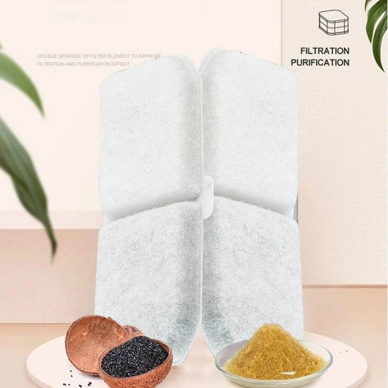 10 Buah Dispenser Air Mancur Minum Anjing Peliharaan Persegi Panjang Perlengkapan Anak Anjing