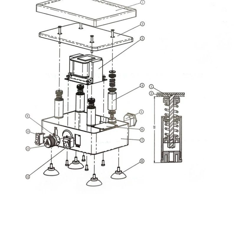 120W dentystyczny oscylator gipsowy dentystyczny sprzęt laboratoryjny maszyna do potrząsania gipsu Model dentystyczny maszyna wibracyjna 220V/110V