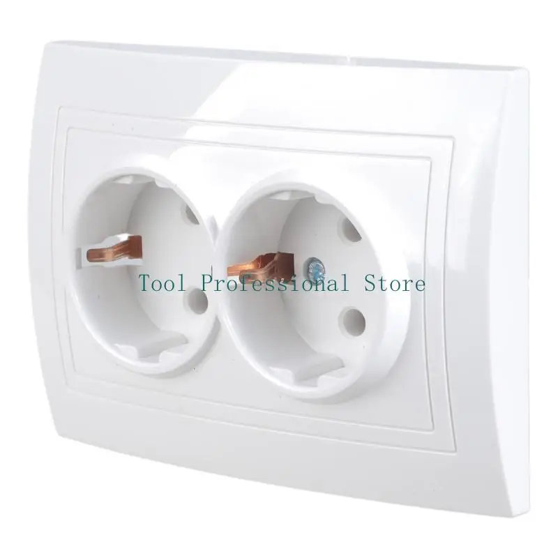 

Европейские вилки 57QF с двойным заземлением, 220–265 В, простая установка, идеально подходят для дома и офиса