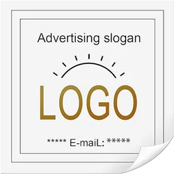 Custom Personalized Stickers Multi-Color Labels 100pcs Customized from Any Text & Image or Business Logo Own Design Printed