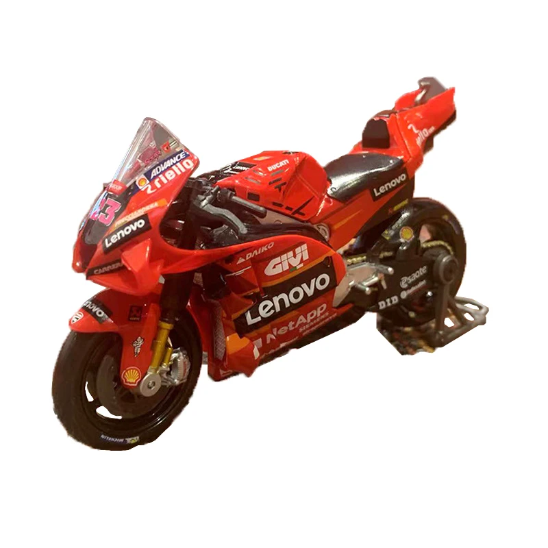 Nuevo Maisto 1:18 Moto Ducati Lenovo Equipo 2023 Campeón MotoGP # 1 # 23 Die Cast Model Edition Vehículo de aleación Motocicleta Coche Juguete Regalo