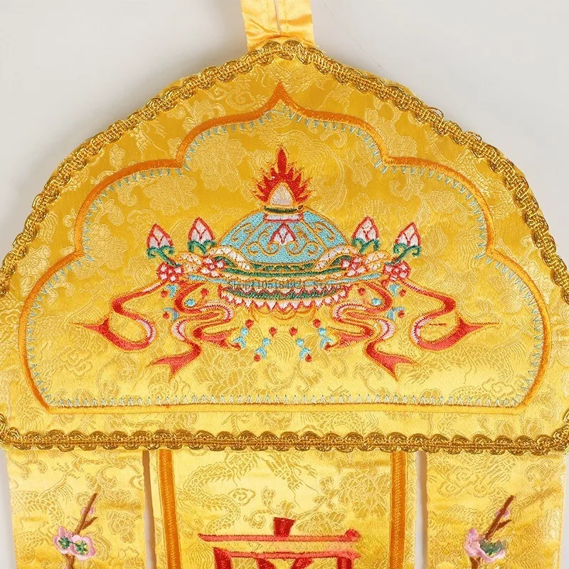 2.5m Top Grade Jacquard Buddha Flag Hanging Banner Religious Decoration Home Buddhist Hall Longmen Table Surrounding Sail Crafts - view 4