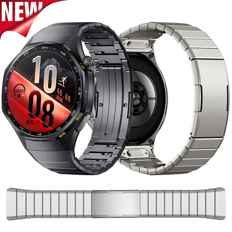 No Gaps Titanium Strap for Huawei Watch GT7 Pro 46mm Quick Button Metal Band Bracelet for Huawei Watch GT6 Pro 46mm Wristband