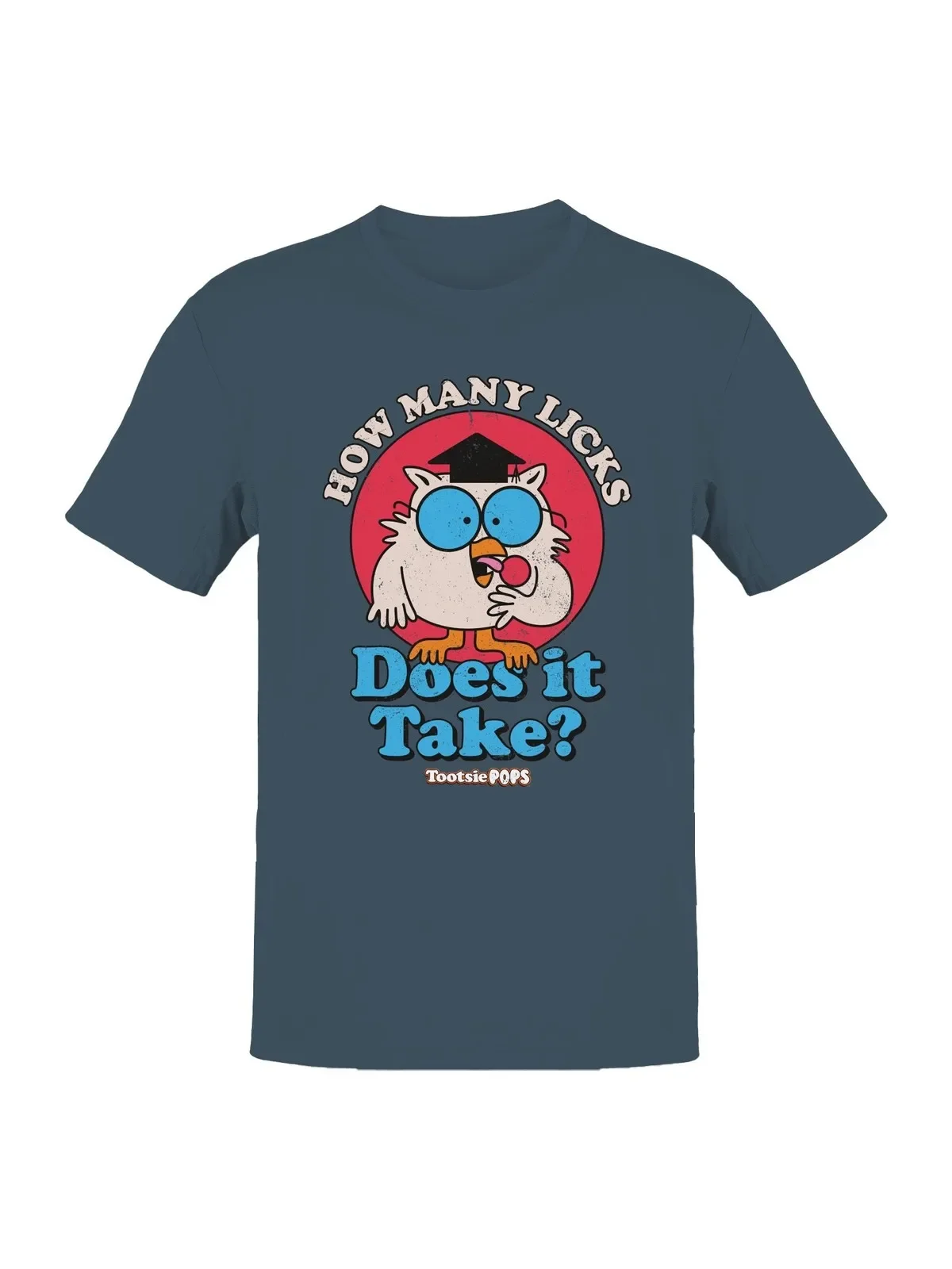 Officially Licensed Tootsie Roll Tootsie Pops Owl Men''s T-shirt