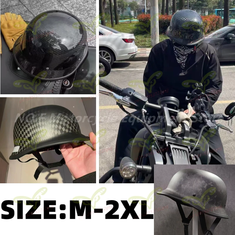 motorcycle-riding-helmet-retro-half-helmet-carbon-fiber-ultra-light-all-season-version-dot-certified-comfortable-lining