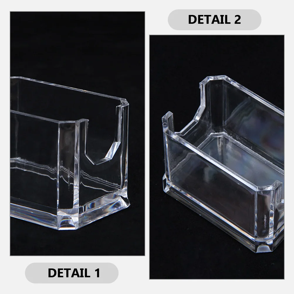

6Pcs Acrylic Coffee Bag Box Tea Bag Holder Transparent Storage Organizer for Sugar Packets Snacks Small Condiments