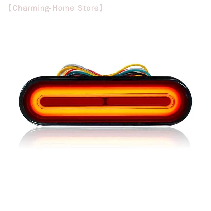 

【M】Universal Motorcycle Brake Light With Turn Signals 12V-80V Compact Dual Color Dirt Bike Light Waterproof For ATV Tail Light