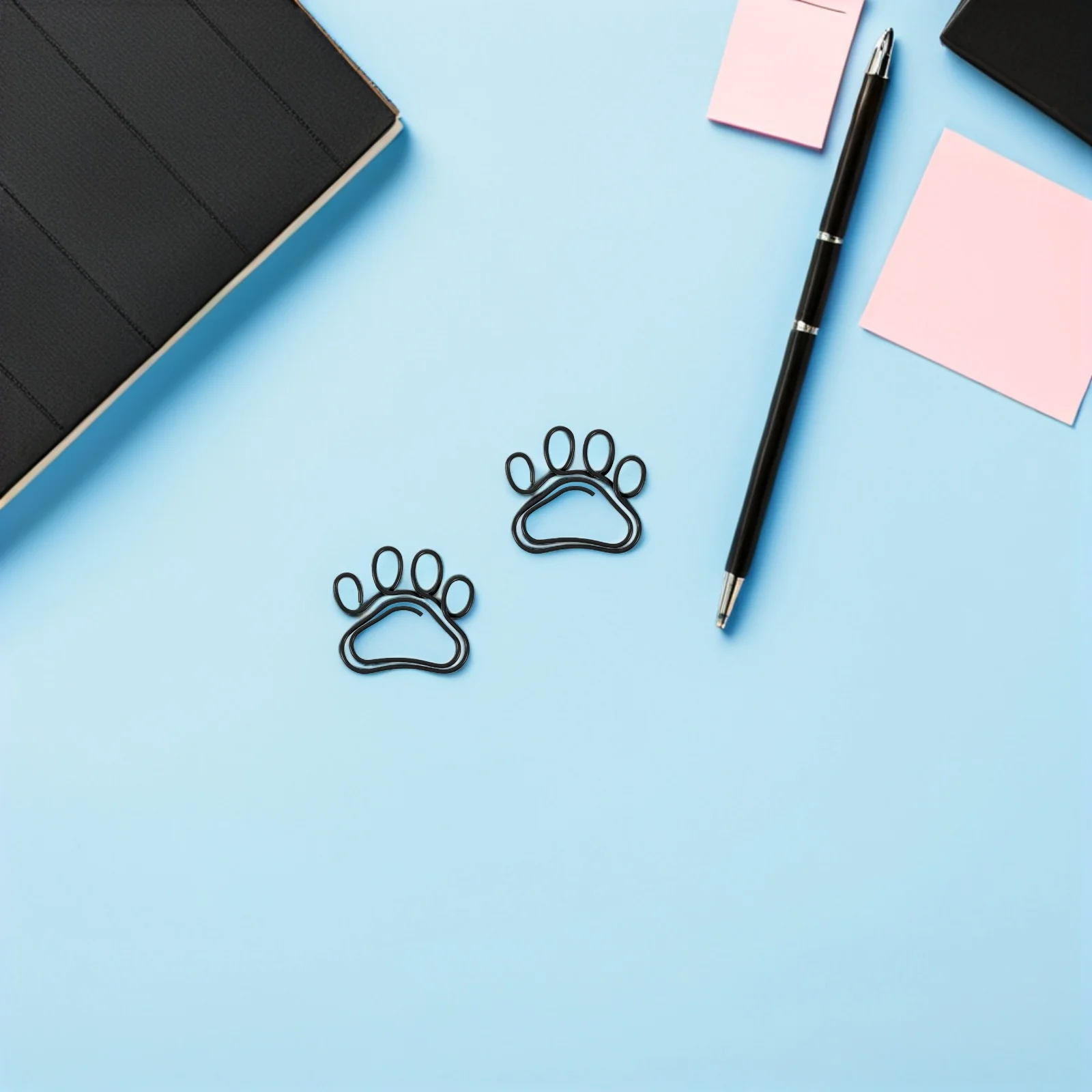 

60Pcs Metal Paw Paperclips Cute Claw Design Bookmark Clips for Teachers Students Office Supplies Note Sorting Classroom