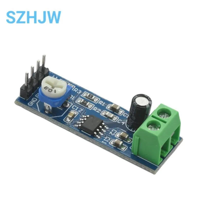 LM386 Audio Power Amplifier Module 200 Times Gain Amplifier Board Mono Power Amplifier 5V-12V Input