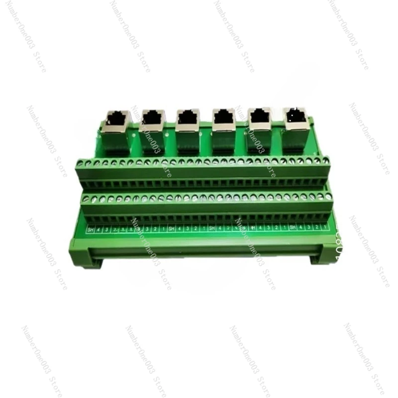 RJ45 Adapter Terminal Board Network Port To Terminal Network Cable Module Frame Guide Rail Installation