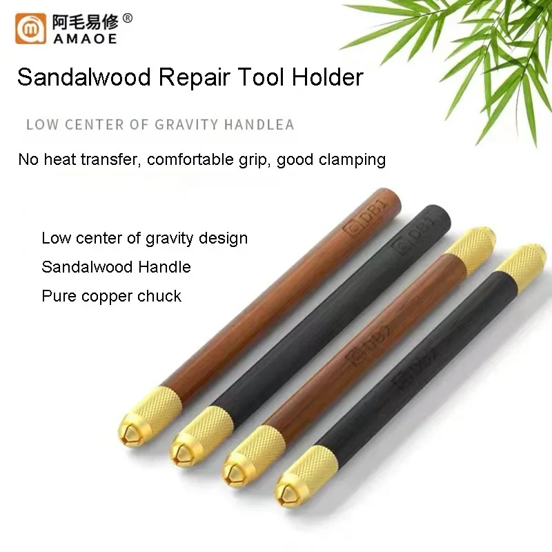 Amaoe DB1 DB2 Wooden Carving Knife Handle Single-ended Double-ended Copper Alloy Head Blade Holder Scalpel Blade handle