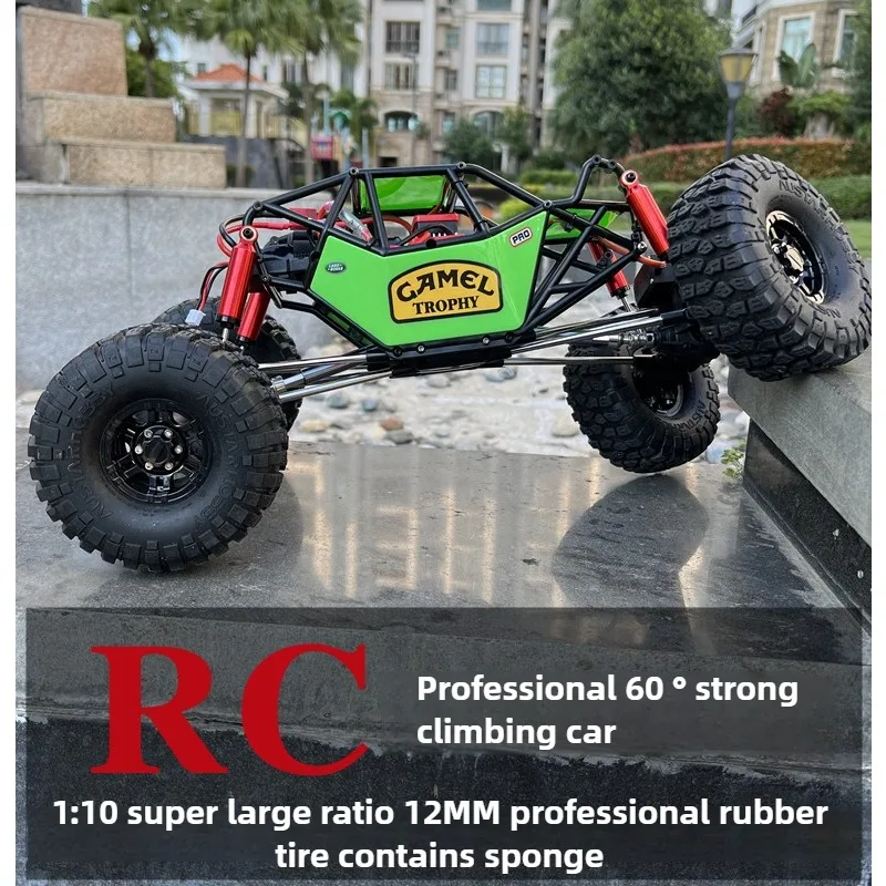 RC Car 1/10 Simulation 4WD RC Climbing Car Model Professional Differential Lock Electric Remote Control Off-road Vehicle Gift