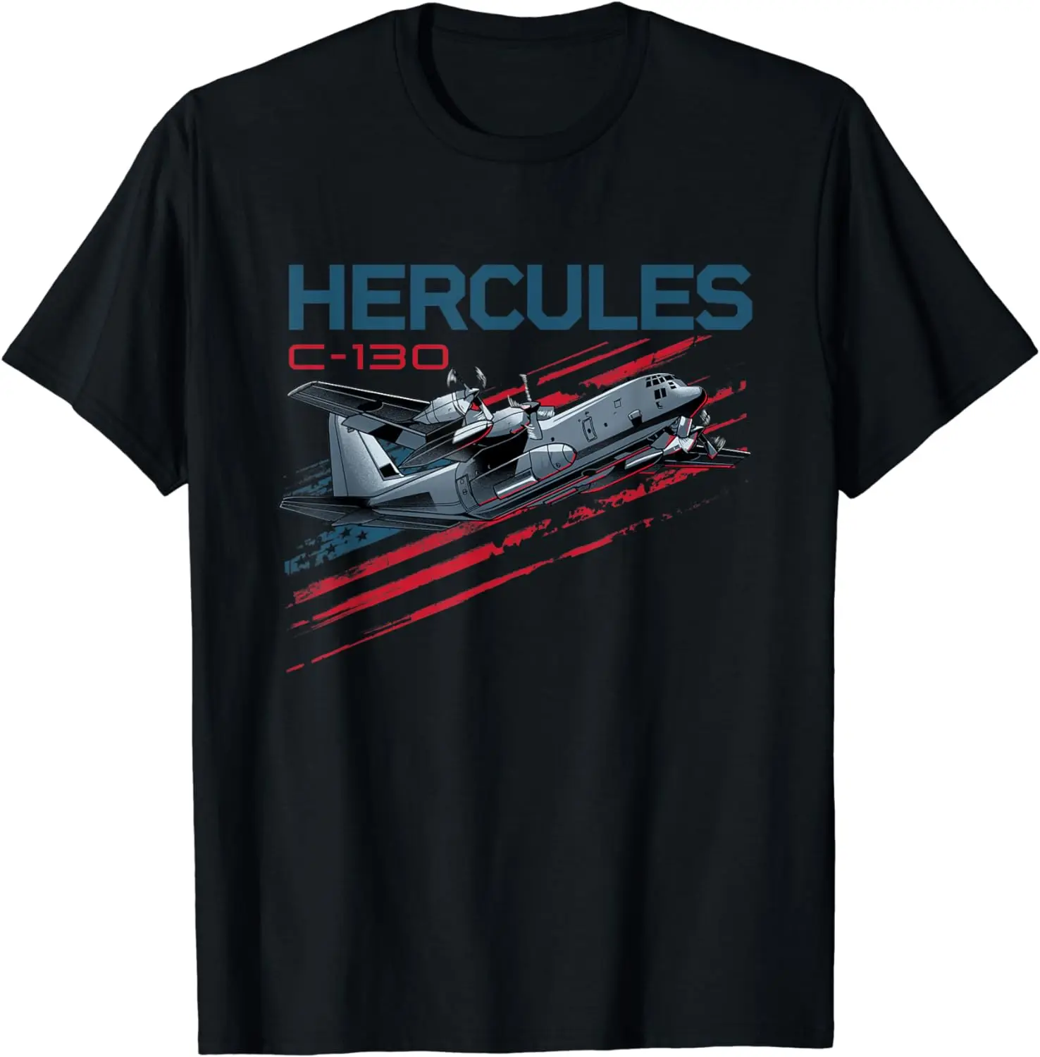 C-130 Hercules Military Cargo Airplane T-Shirt 100% Cotton O-Neck Summer Short Sleeve Casual Mens T-shirt Size S-3XL