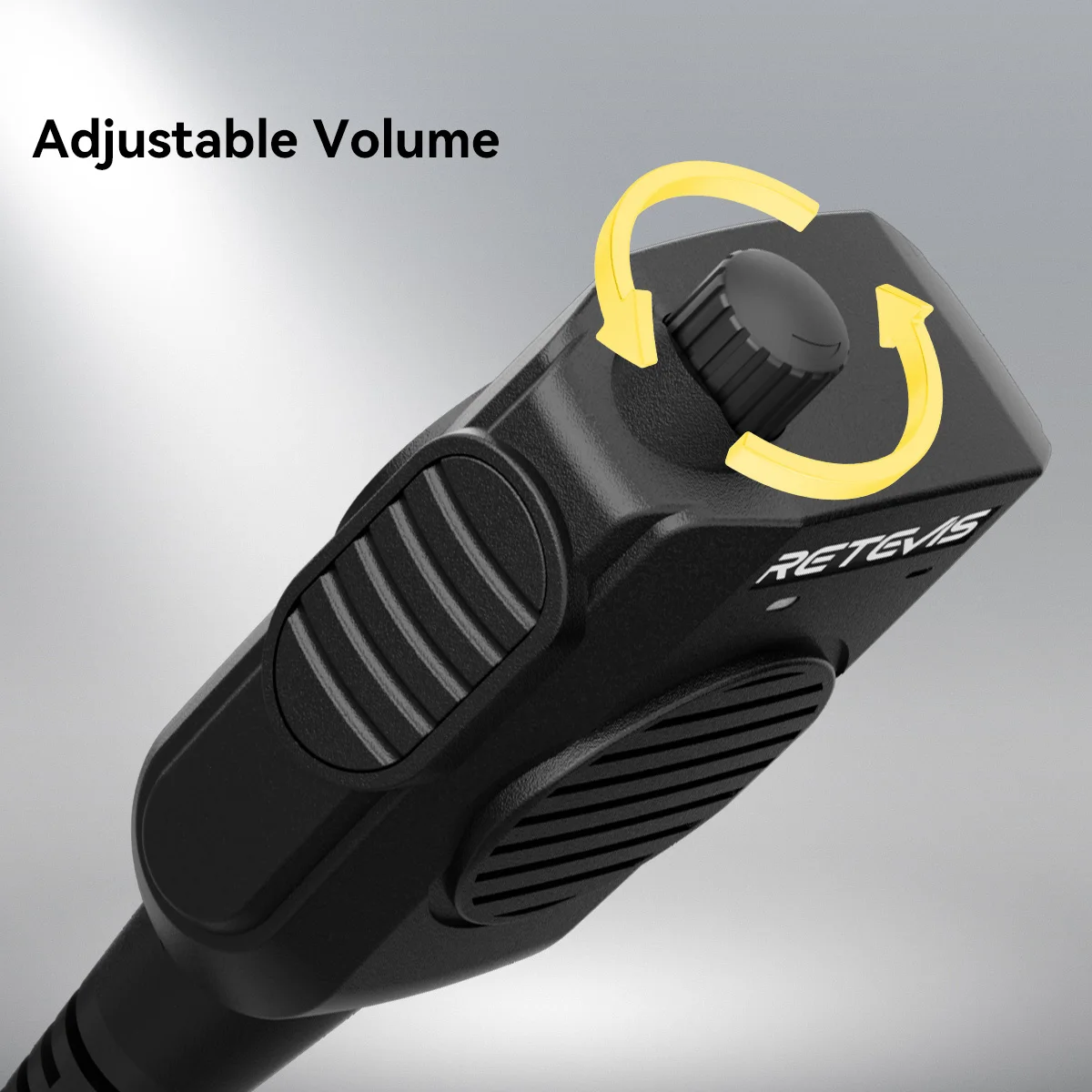 Retevis HK011 Funklautsprecher-Mikrofon 2-Pin AI Geräuschunterdrückendes Mikrofon Walkie-Talkie GP328plus Anschluss für HD1/HA2/H777/RT3S/RA89 – Detail 7