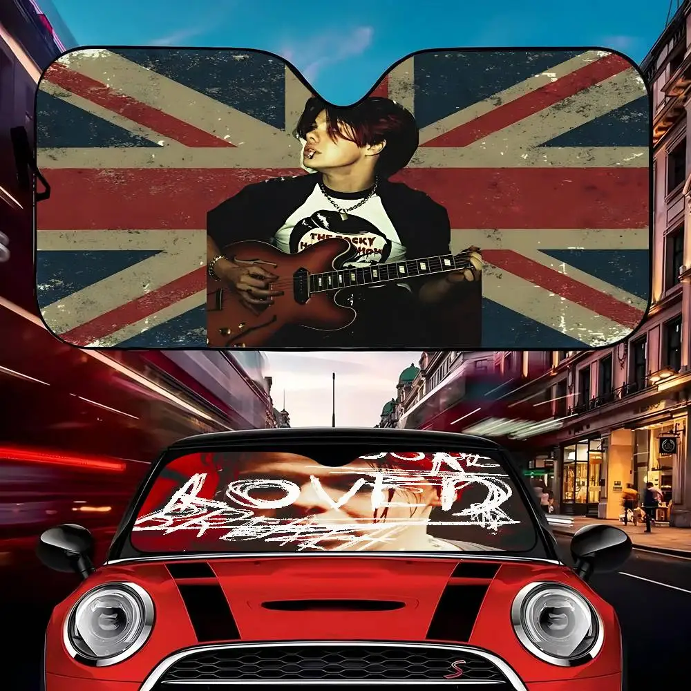 

Singer Y-Yungblud Windshield Sun Shade For Car SUV Truck Front Window Sun Shade Accessory Visor Protector Shield Cover