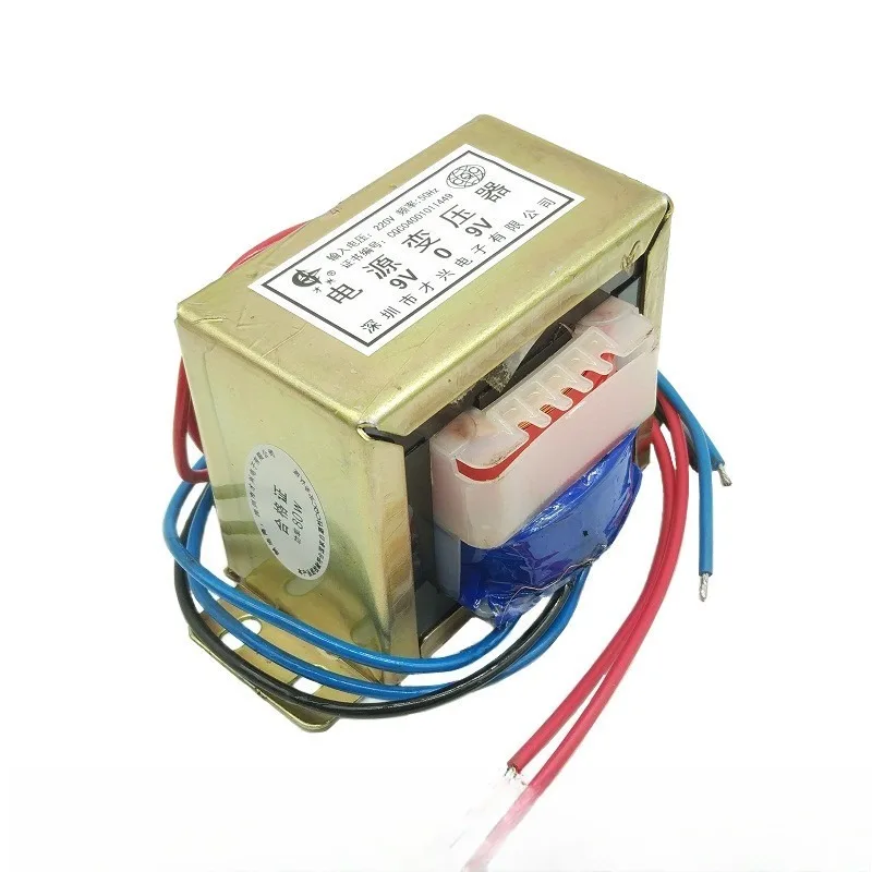 EI76 80W Power Transformer 220V to AC 6V 9V 12V 15V 18V 24V 36V 110V Single/Dual Output, Pure Copper Core