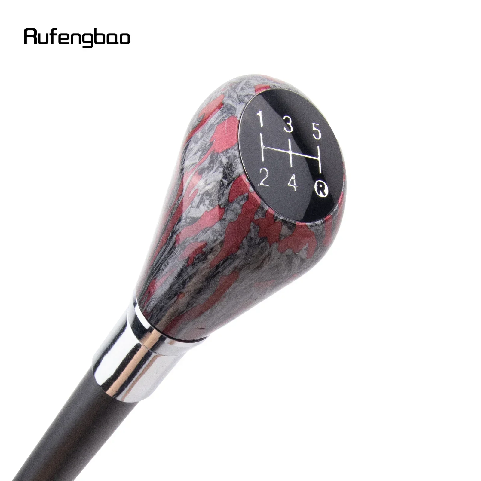 الفضة الأحمر شريط الأبيض عصا المشي الأزياء Steampunk وEyday Gentleman أنيقة تأثيري قصب Crosier 93 سنتيمتر