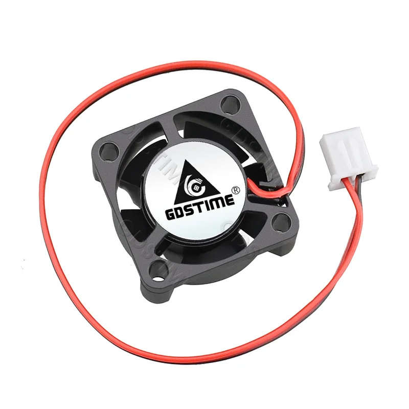 2 Stks Gdstime 2510 DC Koelventilator 24 V Kogellager Mini Cooler 25mm Radiator 25x25x10mm 2 Pin