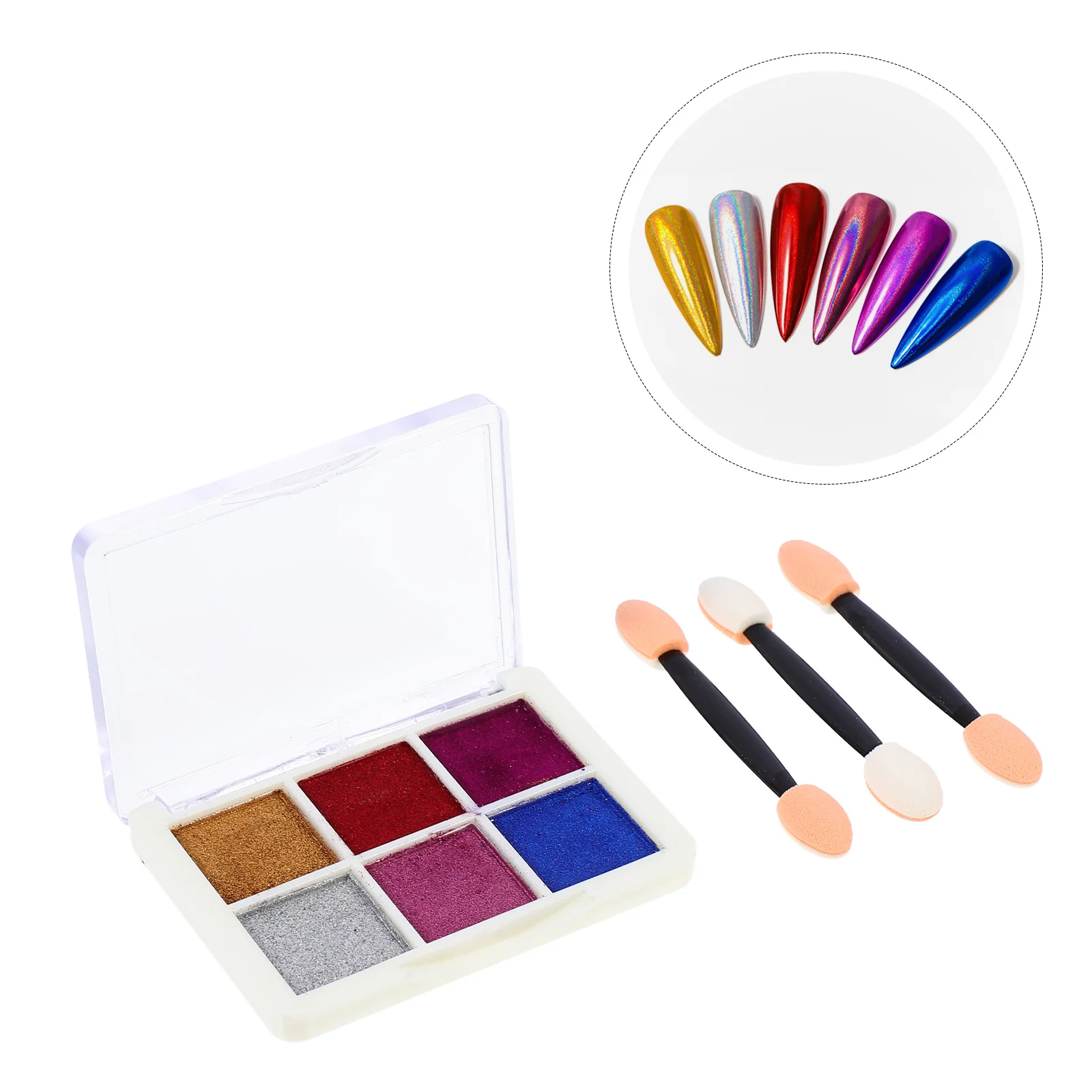 1Set Premium Safe Healthy Nail Art Powder DIY Creative Decor for Women Ladies Home Salon Use Nail Art Powder Manicure Decor