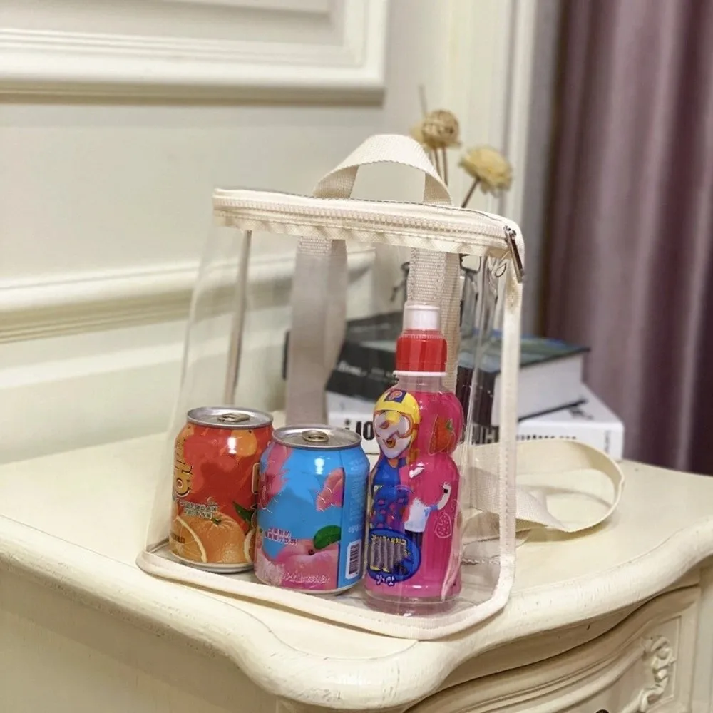 PVC Organizer Clear Backpack Large Capacity Zipper Swimming Storage Bags Visible Ins Style Beach Waterproof Backpack Fitness