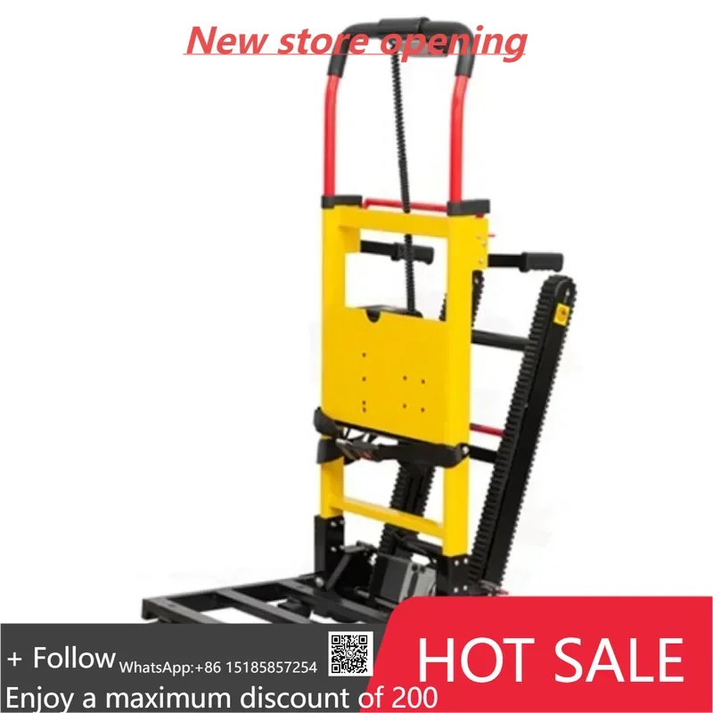 Складная электрическая тележка для подъема по лестнице, ручная для загрузки тяжелых условий эксплуатации