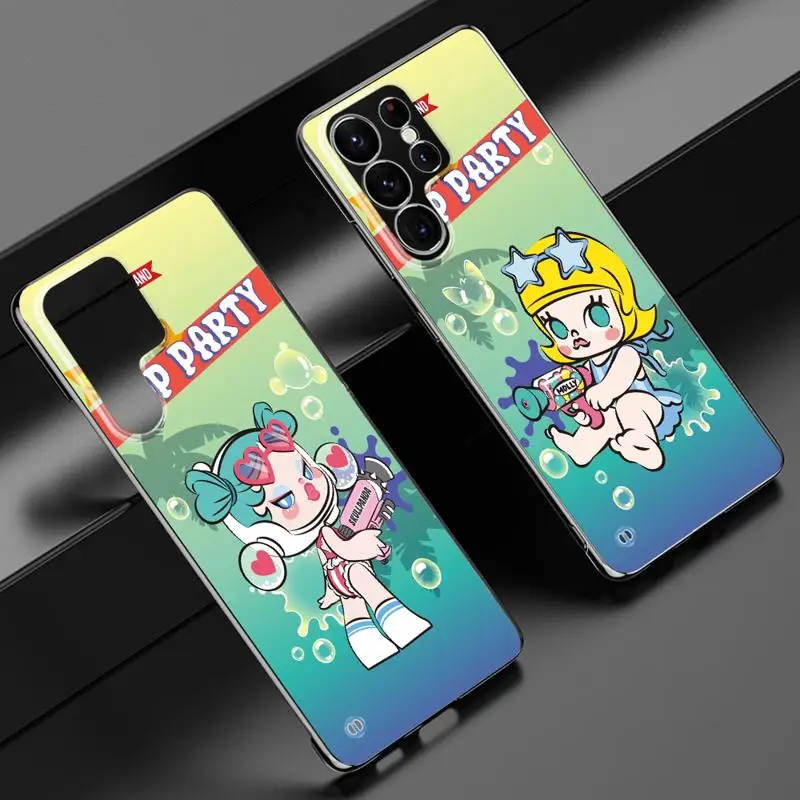 Cute Dolls PP Molly Dimoo phone case for Samsung Galaxy S24 s23 Ultra FE cases s20 s21plus s22 borderless cooling clear funda