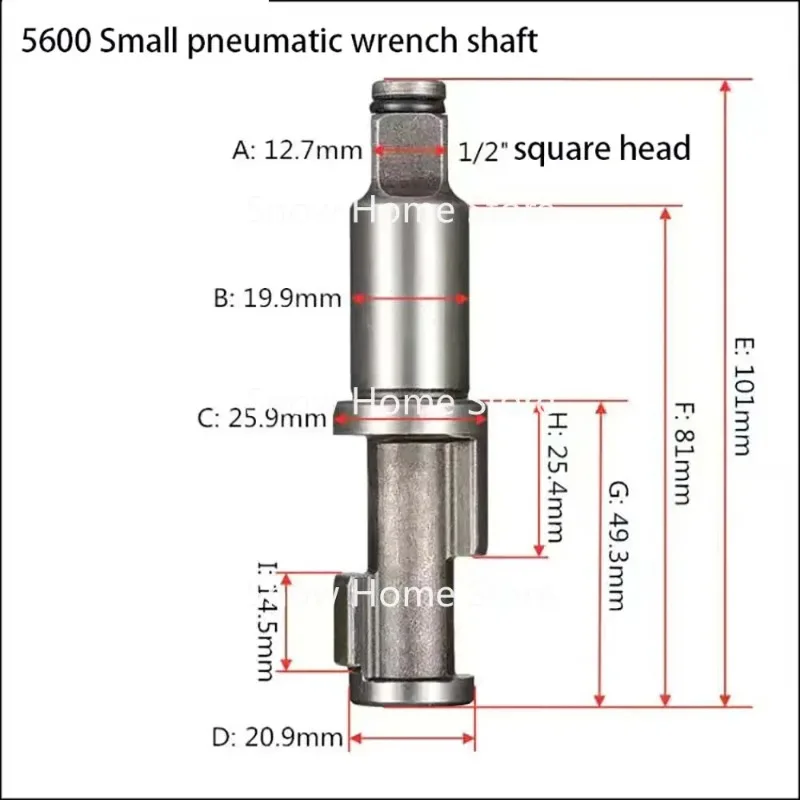 

1/2 3/4 1" inch Pneumatic Tools Air Impact Wrench Anvil Driver spindle Axis Hammer block Repair Parts