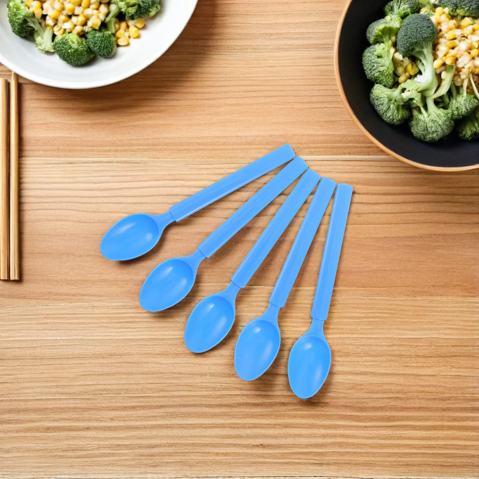 Prison Safe Soft Silicone Spoon Non Magnetic Non Detectable Eating Utensil for Detention Centers Secure Food Service