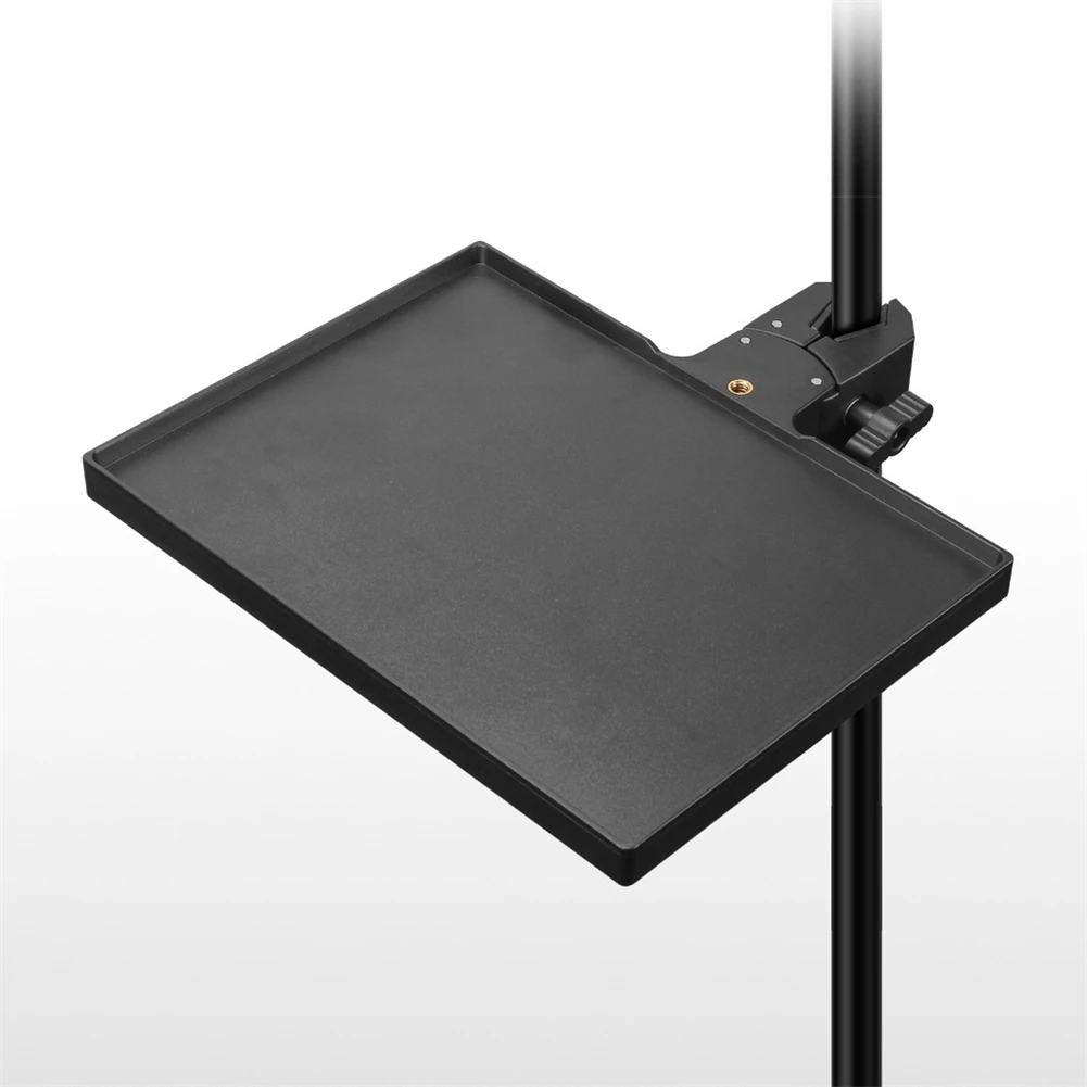 Plastic Sound Card Tray With Mobile Phone Clip Microphone Rack Stand Holder Storage Rack Live Tripod Sound Card Tray