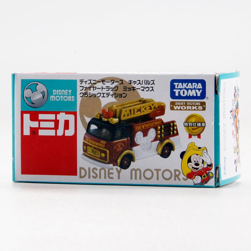 Model 180791 TAKARA TOMY TOMICA Disney Cartoon Mickey Mouse Ladder Fire Truck Alloy Discast CarModel Toys Sold By Hehepopo