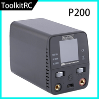 Future Flight ToolkitRC P200 V2 AC100W DC200W 65W Mini Desktop Fast Charger IPS LCD Wide-angle Display Type-C Protocol