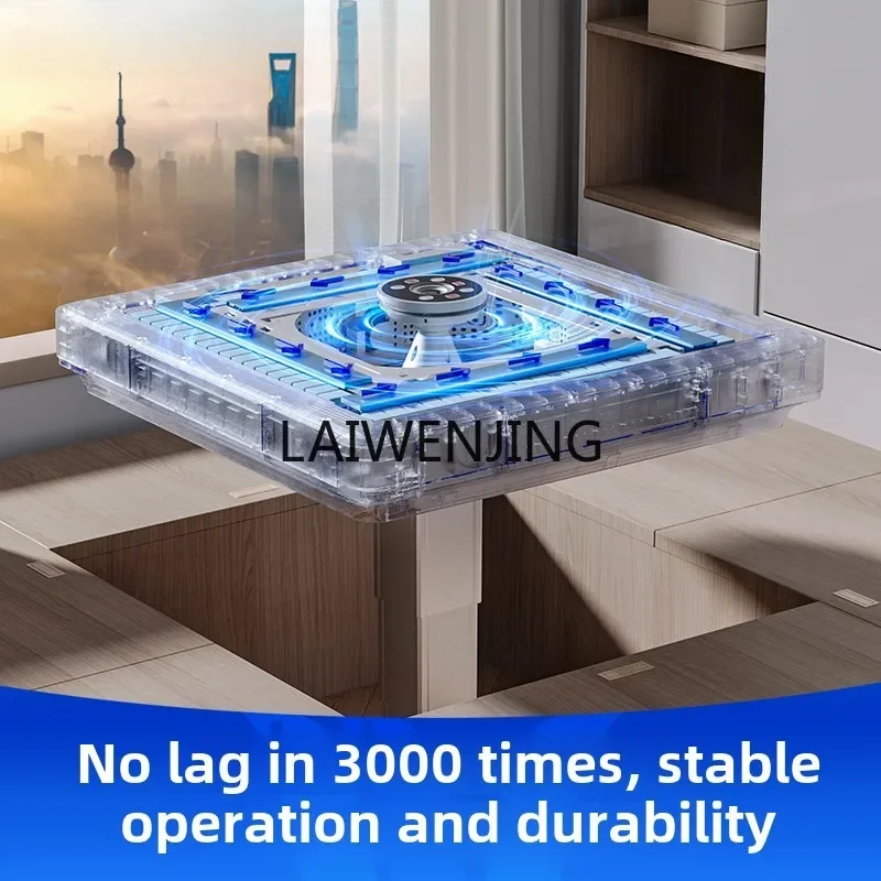 HLZ automatic new lifting mahjong table bass home four-port machine