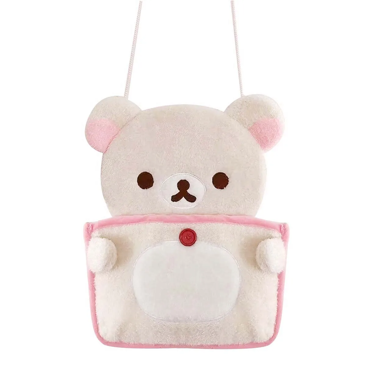 

Милый медведь Rilakkuma Korilakkuma, плюшевый подвесной карман для хранения, сумка-органайзер, сумка для макияжа, коробка, сумки для дома