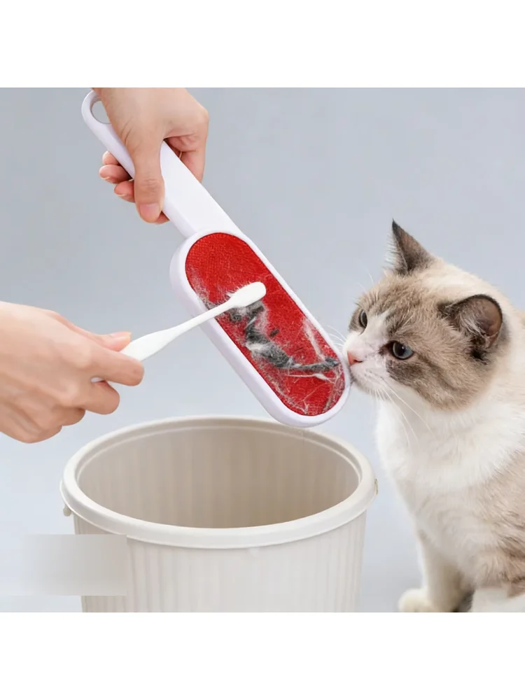 Self-cleaning Lint Sticking Roller 2 Sides Dedusting Brush Pet Hair Remover Brush Removing Dog Cat Hair from Sofa Carpet Clothes