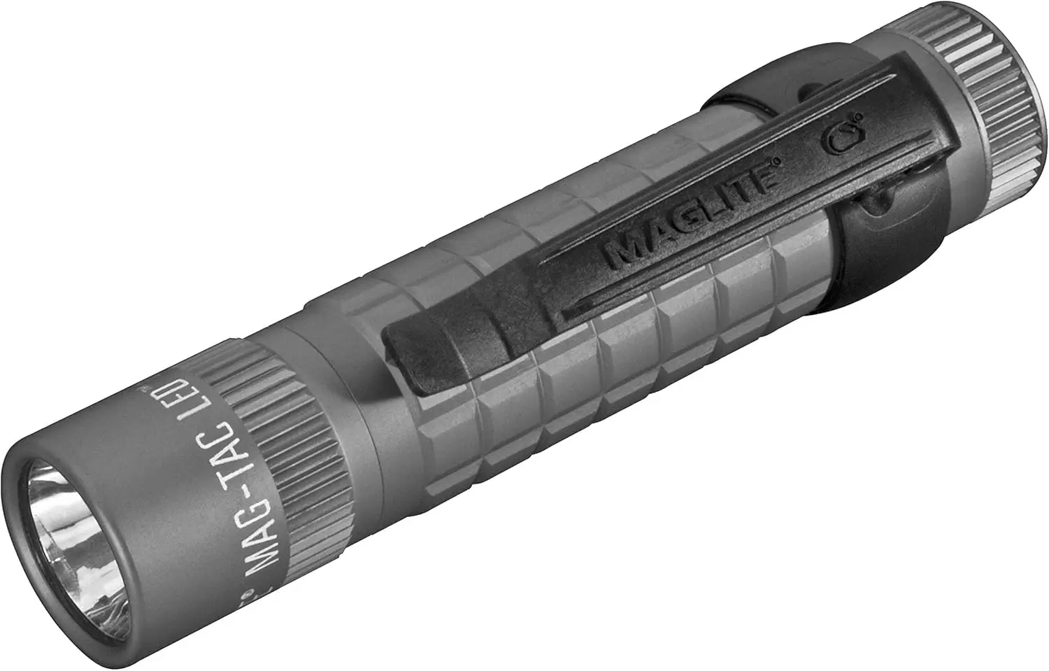 Linterna LED Táctica con Modos QuickClick, Resistente al Agua, Diseño Compacto Gris Urbano