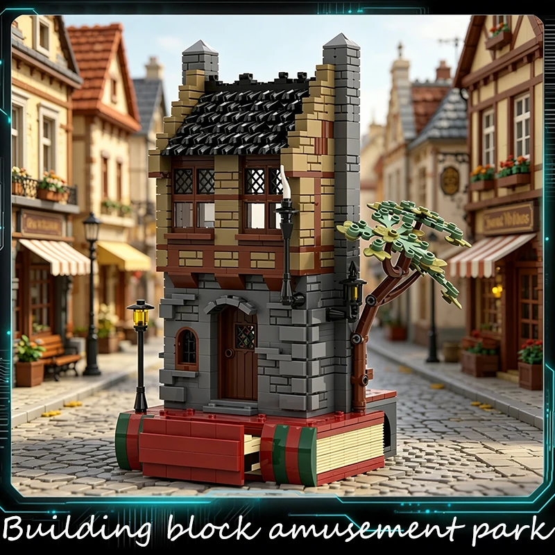

885 Parts MOC Holiday Classic House Building Blocks Diorama Diy Educational Surprise Toys For Children Christmas Display Gifts