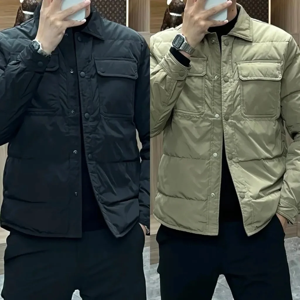 

Faionable Casual Men's Cotton Jaet Stand Collar Coat New Arrival Autumn Winter Stand Fit Regular Length Trendy Brand