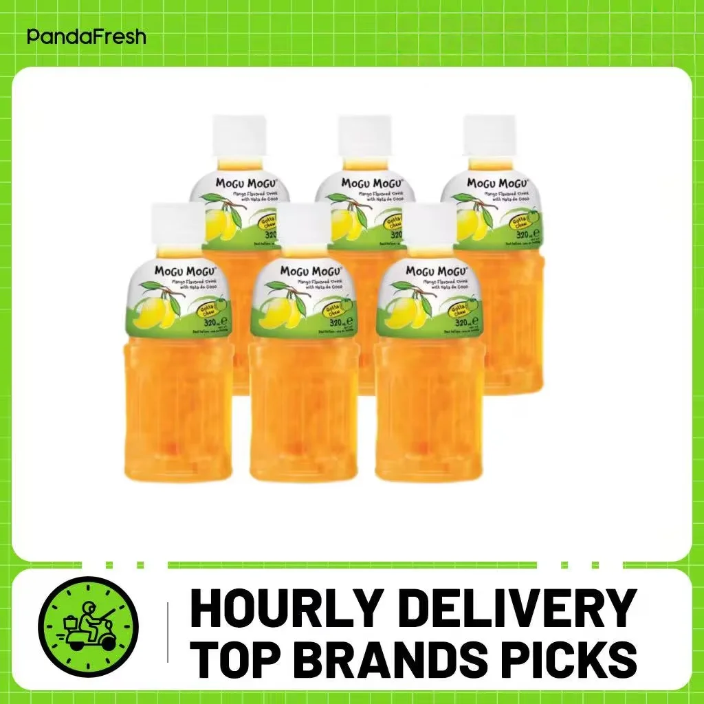 Mogumogu, Mango-Kokos-Gelee-Getränk, 6er-Pack, 320 ml pro Flasche