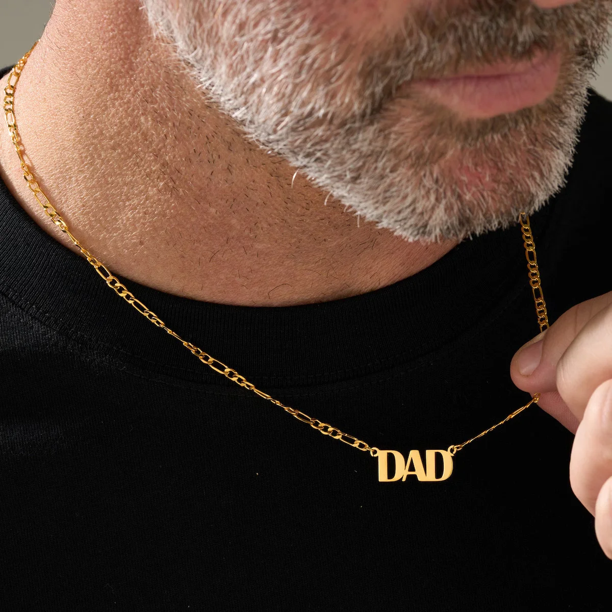 Custom Name Figaro Chain Necklaces For Men Fashion Punk Stainless Steel Letter Nameplate Pendant Choker Jewelry Accessories Gift
