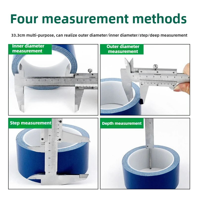 فرجار رنيه من الفولاذ الكربوني 0-150 ملم |   أداة قياس دقيقة 4 في 1 لصنع المجوهرات والحرف اليدوية