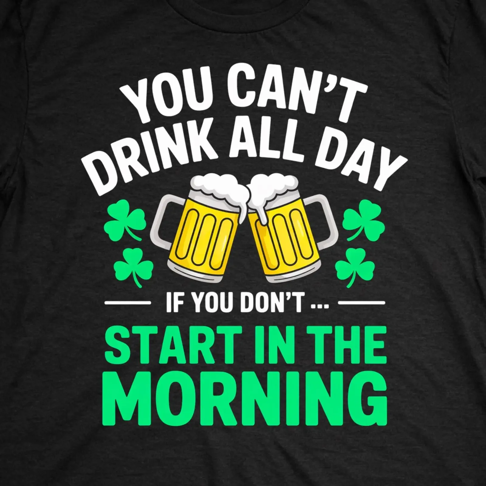 Diseño de camiseta con cita divertida sobre la consumación de cerveza para el Día de San Patricio, transferencia por sublimación de trébol irlandés, descarga instantánea PNG vintage