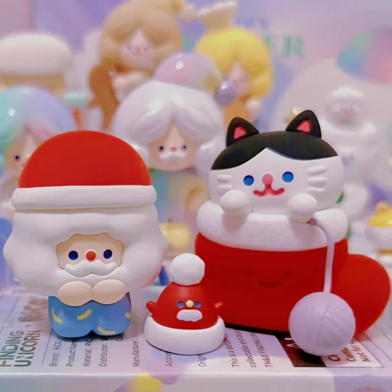 

Kawaii Girl Finding Unicorn Rico Winter Days Series слепая коробка игрушка-сюрприз подарок на Рождество, коллекция на день рождения, мультяшный декор