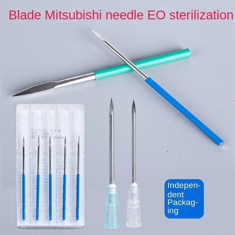 Disposable Three-edged Needle Beauty Salon Acne Removing and Picking Needle Acne Needle Closure Needle Stainless Steel Cupping