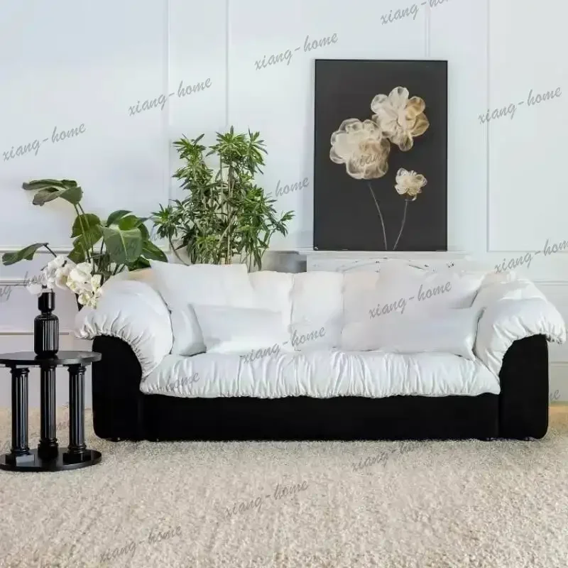 LJY Nordic Designer Living Room Sofas Flower Printed Apartments Living Room Sofas Lounges Lazy Divano Moderno Furniture For Home