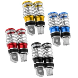 8MM Hole Motorcycle Rear Passenger Foot Pegs Pedals Aluminum Rear Spring Footrest Pegs Pedal 113x31mm Moto Accessories