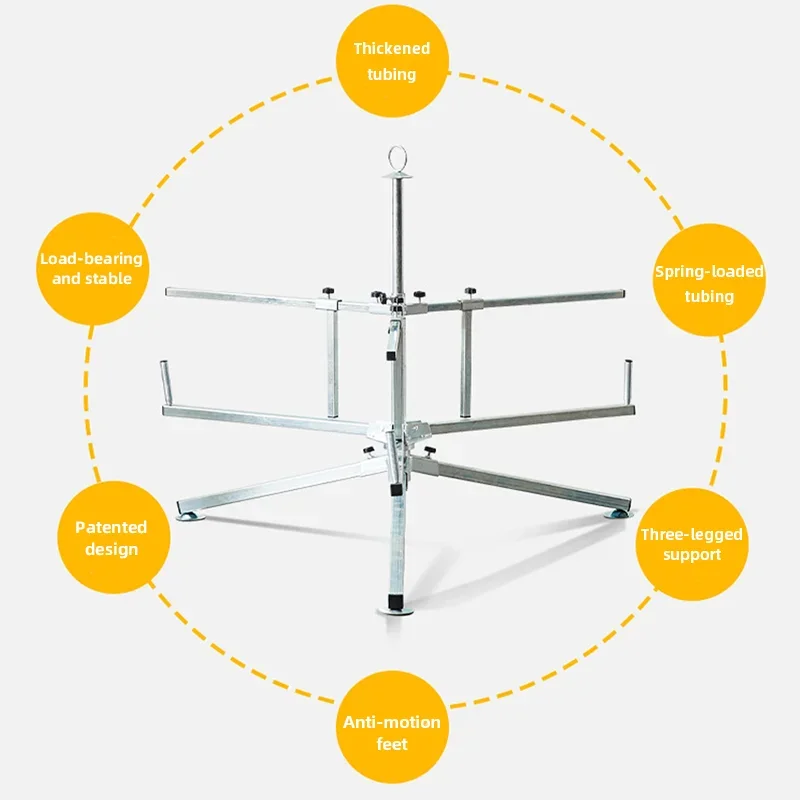 New Underfloor Heating Pipe Rack Bearing Dispenser Removable Pipe Uncoiler Stand For Easy Floor Heating Installation