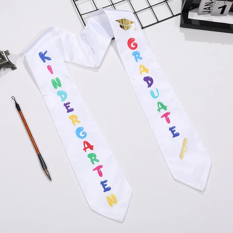 130x9.5cm Graduation Of Children Shoulder Strap Kindergarten Primary School Graduation Props Happy Graduation Party Kids Favor